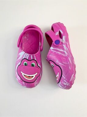 Barney the Dinosaur Slip-on Kid's Clogs ~ 11/12